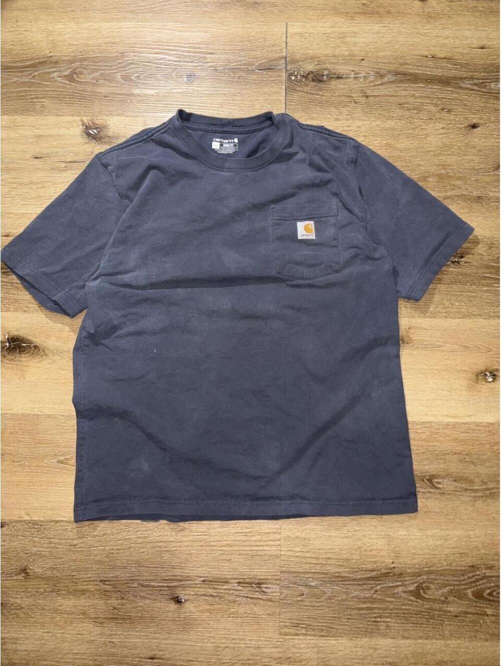 Men’s Carhartt Navy Loose Fit Pocket T-Shirt Size L